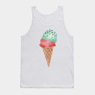 Mint strawberry ice cream cone Tank Top